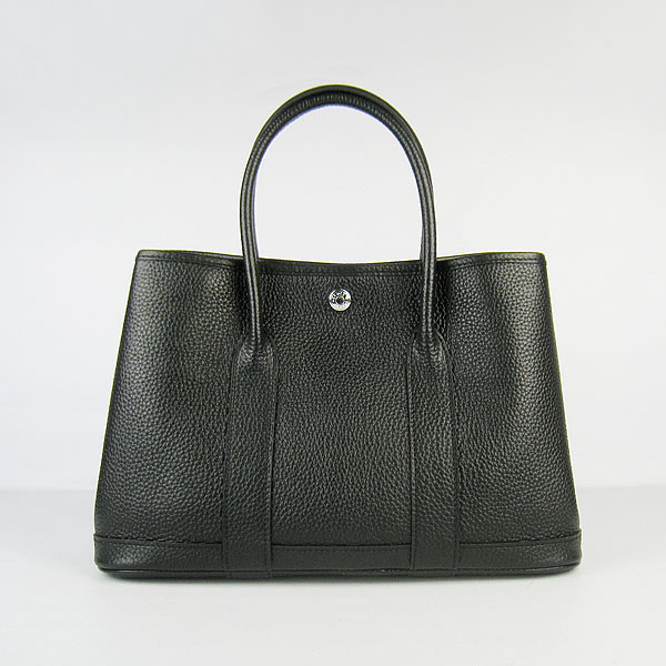 7A Hermes Garden Party Bag Black H2805 Replica